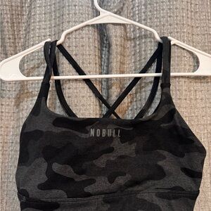 NOBULL Women's Dark Camo Sports Bra